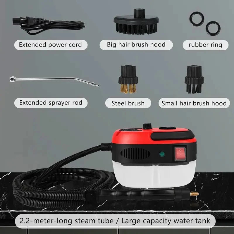 EU Plug 1500W 220V,US Plug 2500W 110V.Car washer,High-temperature steam cleaner, jet cleaner, kitchen range hood，Christmas gifts