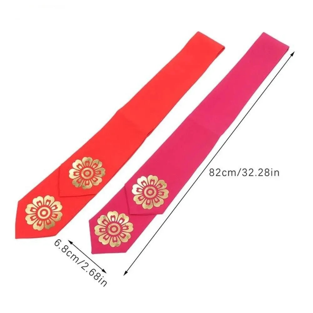 Classical Flower Korean Headband Traditional Ribbon Korean Hanbok Hairband Headdress Hair Clip Stage Dance Costume Children
