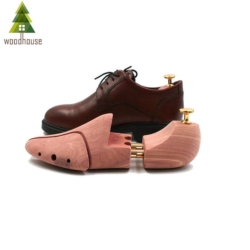 Men's and Women's Twin Tube Adjustable Red Cedar Shoe Tree Wood Shoe Tree