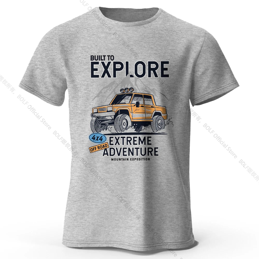 Vintage Rally Crest Printed Unisex Men Women T-Shirt Tees Tops 100% Cotton Weatherproof Patina Graphic Adventurer Gear