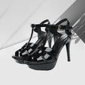 2024 New 10cm High Heel Sexy Fashion Fish Mouth Waterproof Platform Spring/Summer Fine Heel Sandals Steel Pole Dance Striptease