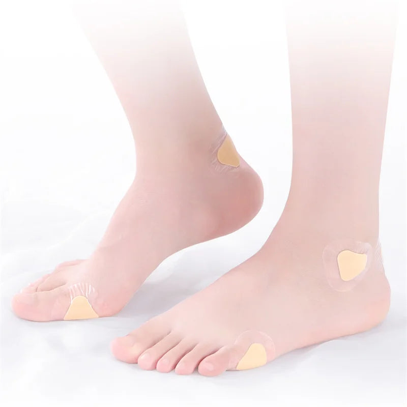 30PCS Heel Protector Foot Care Sole Stickers Waterproof Invisible Patch Anti Blister Friction Feet Care Pad Back Heel Sticker