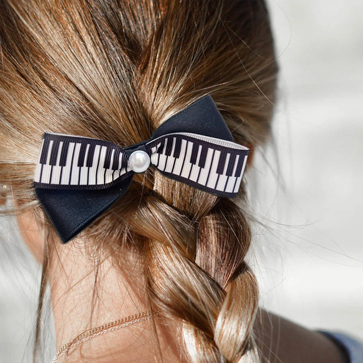 New Music Girl Hair Clips, Cute Piano & Violin Art Style, Kid-Friendly Non-Damaging Hair, Fashionable Princess Accessories