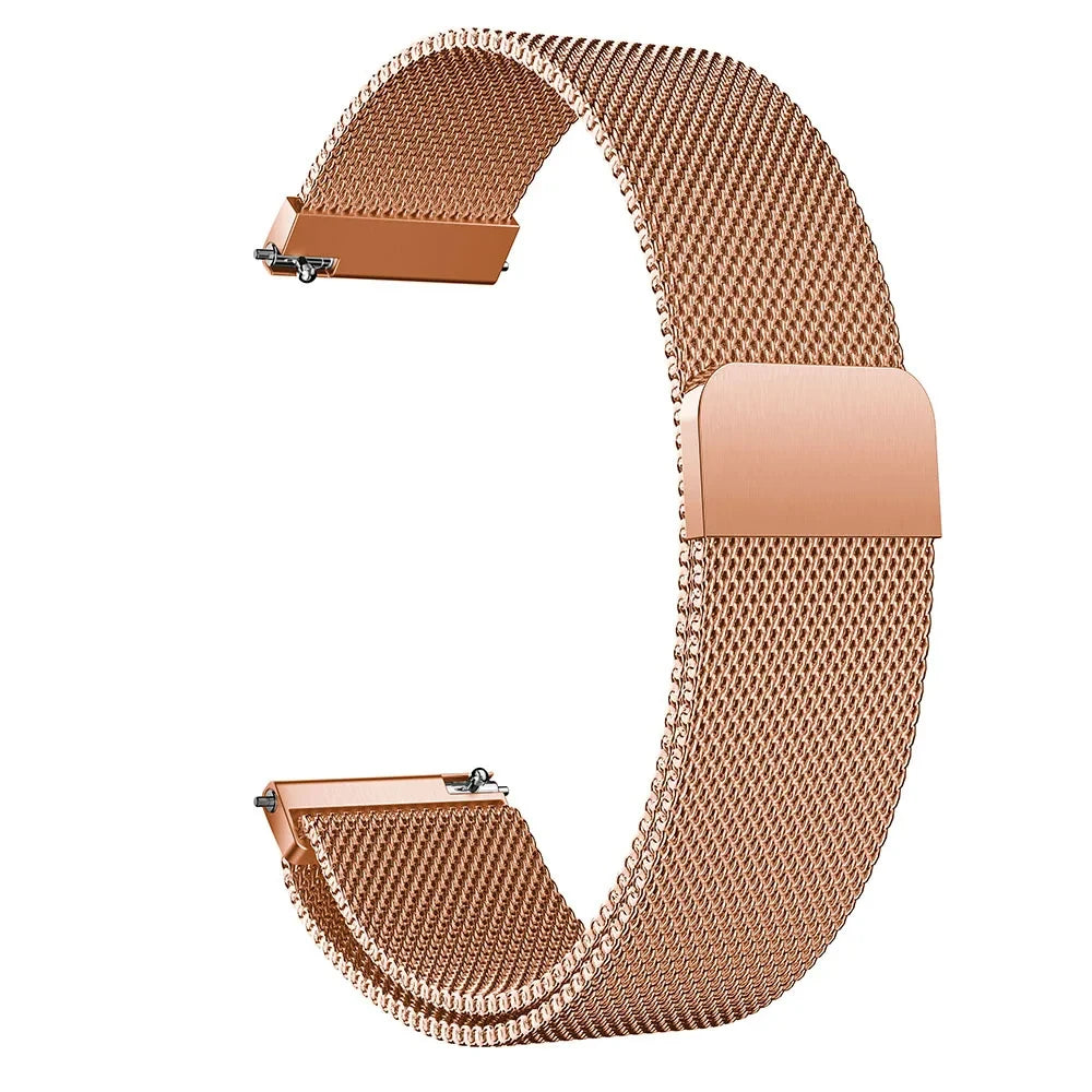 20mm/22mm Milanese band For Amazfit GTS/2/2e/3/4/GTS2 Mini/GTR 42mm/47mm/GTR2/3/4/Pro stratos Metal Bracelet Amazfit bip strap