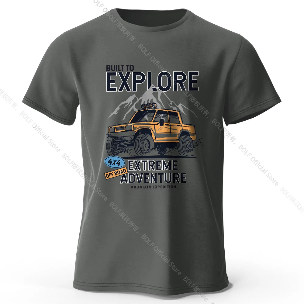 Vintage Rally Crest Printed Unisex Men Women T-Shirt Tees Tops 100% Cotton Weatherproof Patina Graphic Adventurer Gear