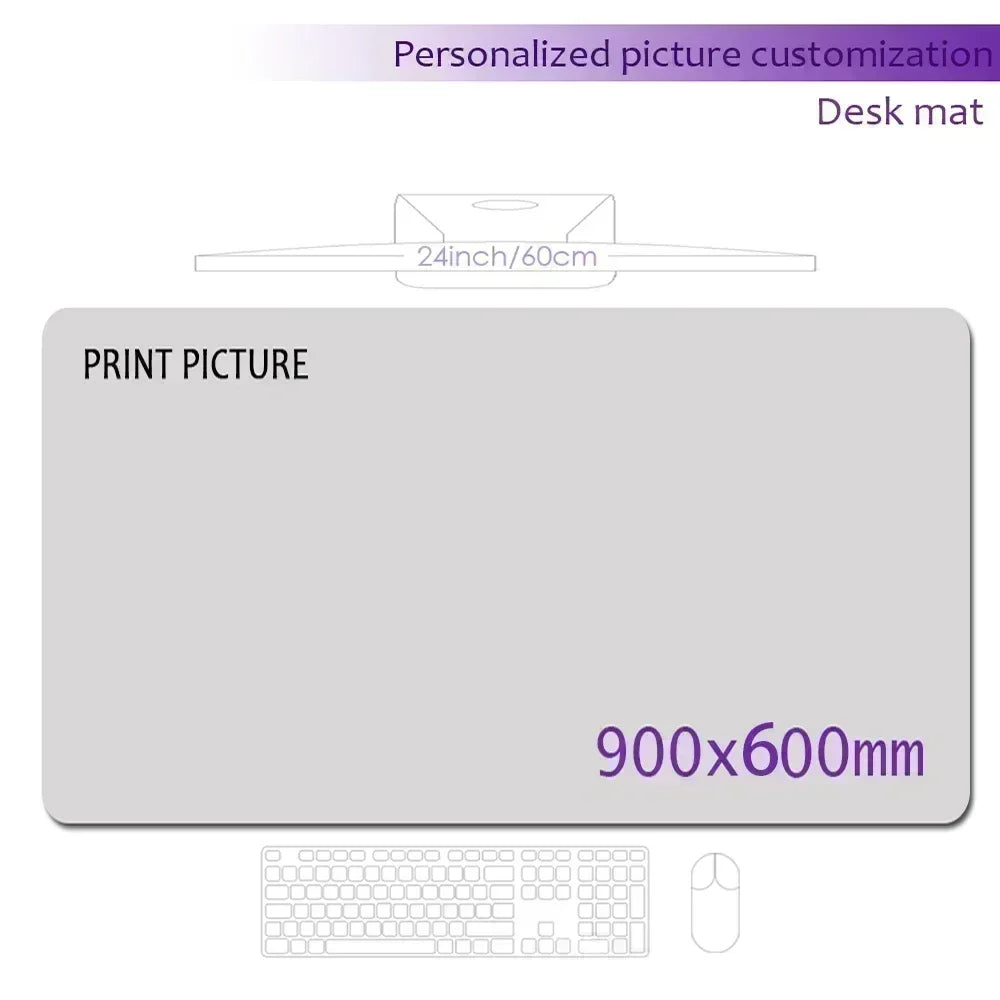 Custom Playmat 60x35cm Mousepad Custom Image Tabletop Gaming Deskmat Playmat Custom Game Mat Printing HD,Rubber Mouse Pad Xxl