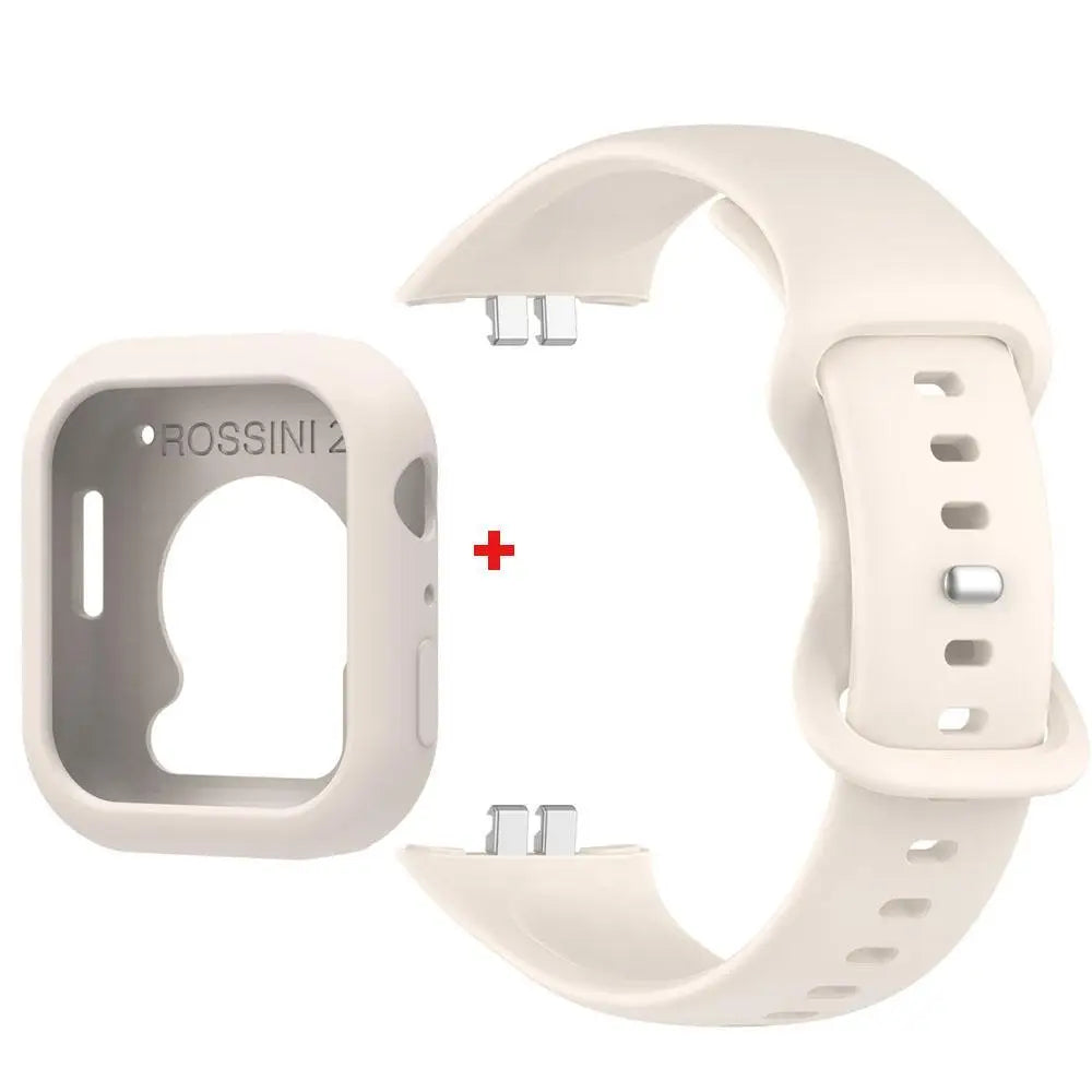 Silicone Watchband Strap+Case for Huawei Honor Choice ROSSINI 2i Smartwatch Bracelet & Case Film Replacement Wrist Band Correa