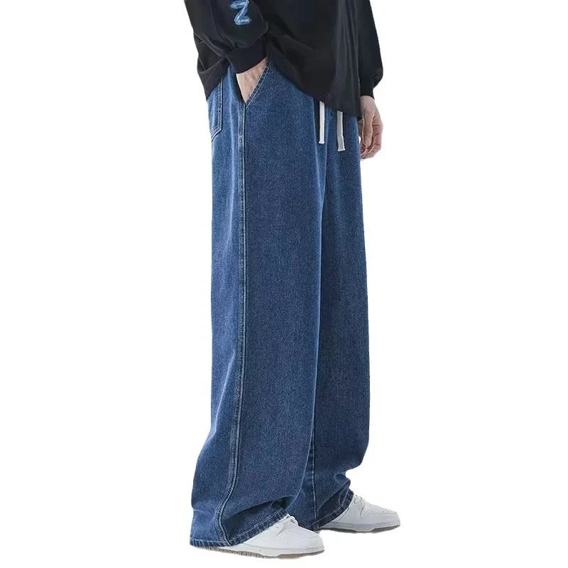 Mens Jeans Large Denim Jeans for Teens Trousers for Men Jean Baggy Pants Men's Fashion Man Male Streetwear Korean Men´s