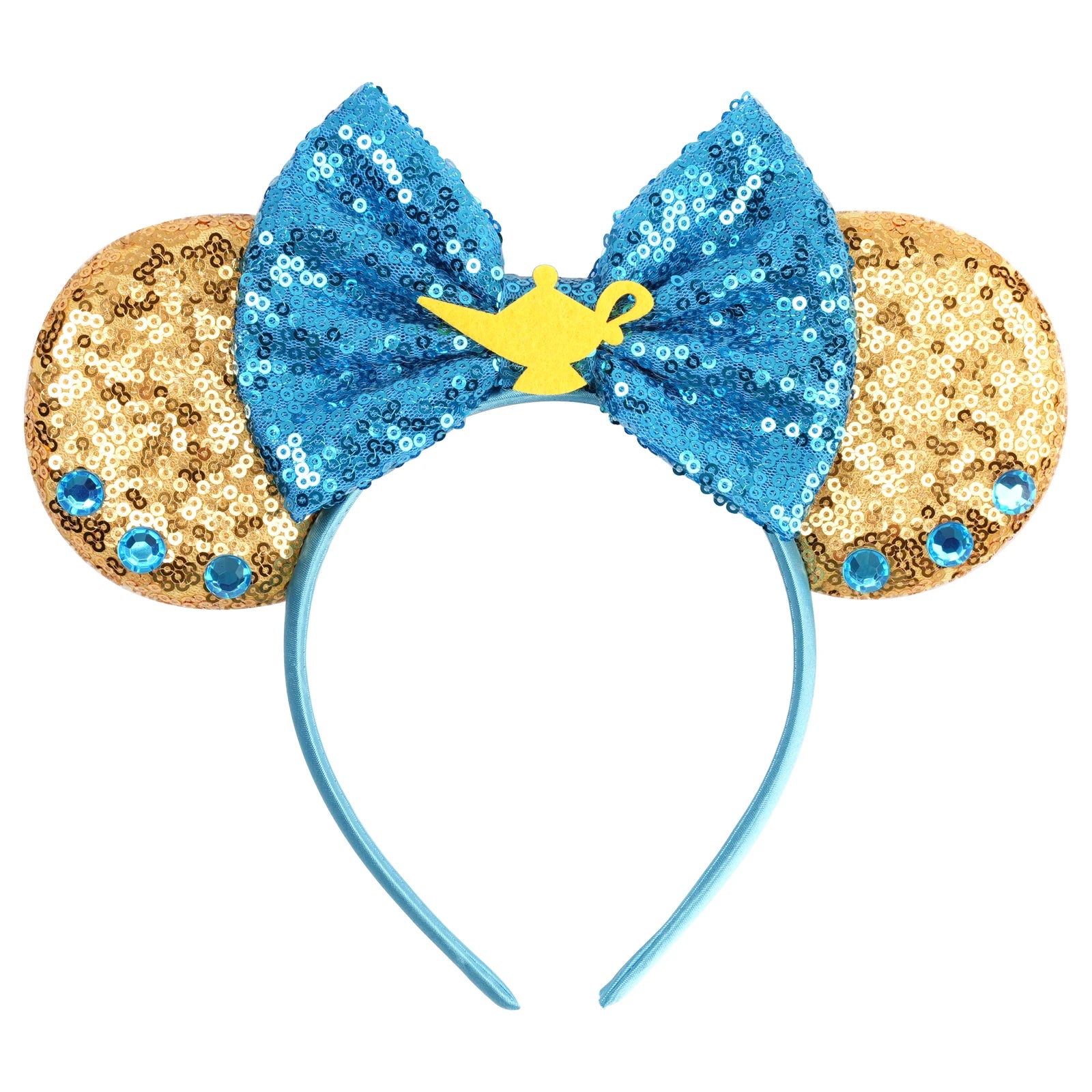 2025 New Style Mickey Minnie Ear Headband Sequin Bows Girl Adult Kids Halloween Party Cosplay Hair Accessories Princess Hairband