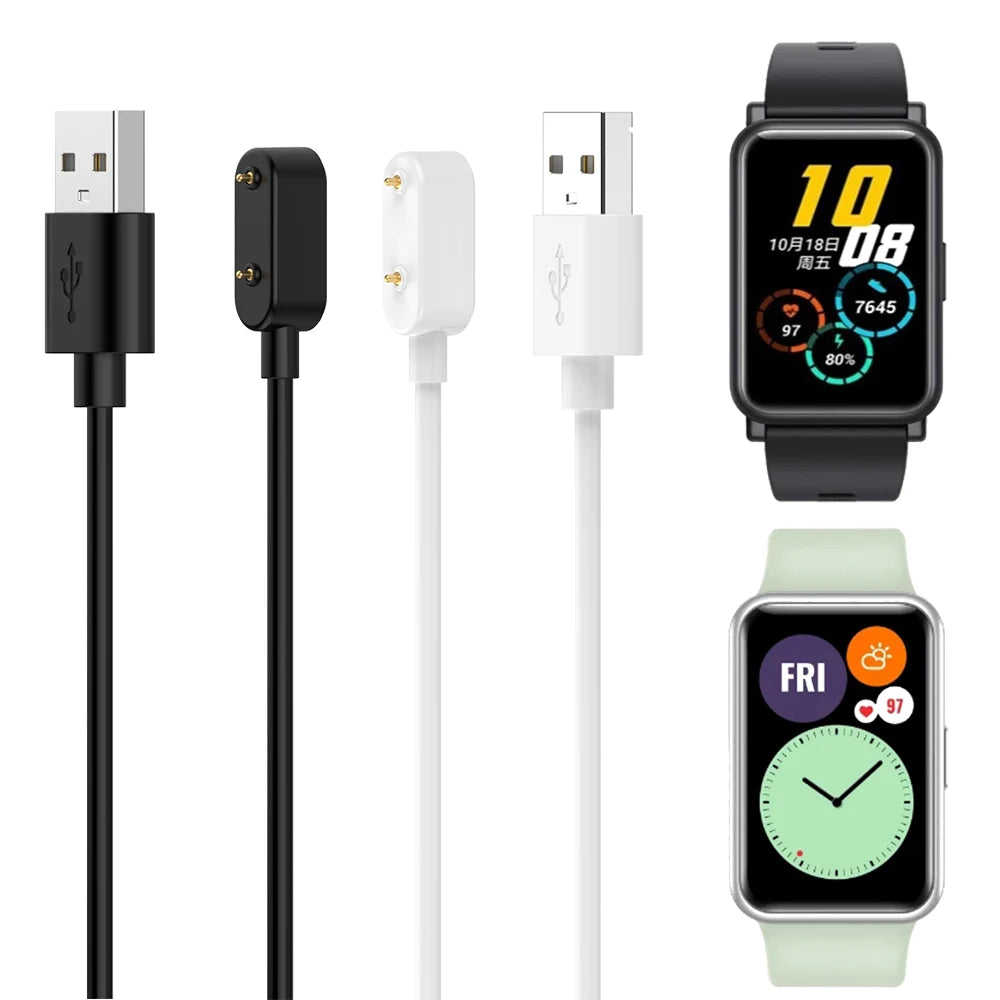 1m USB Charging Cable For Huawei Band 11/10/9/8/7/6 Honor ROSSINI 2i Charger For Huawei Watch Fit 3/Fit 2/Fit