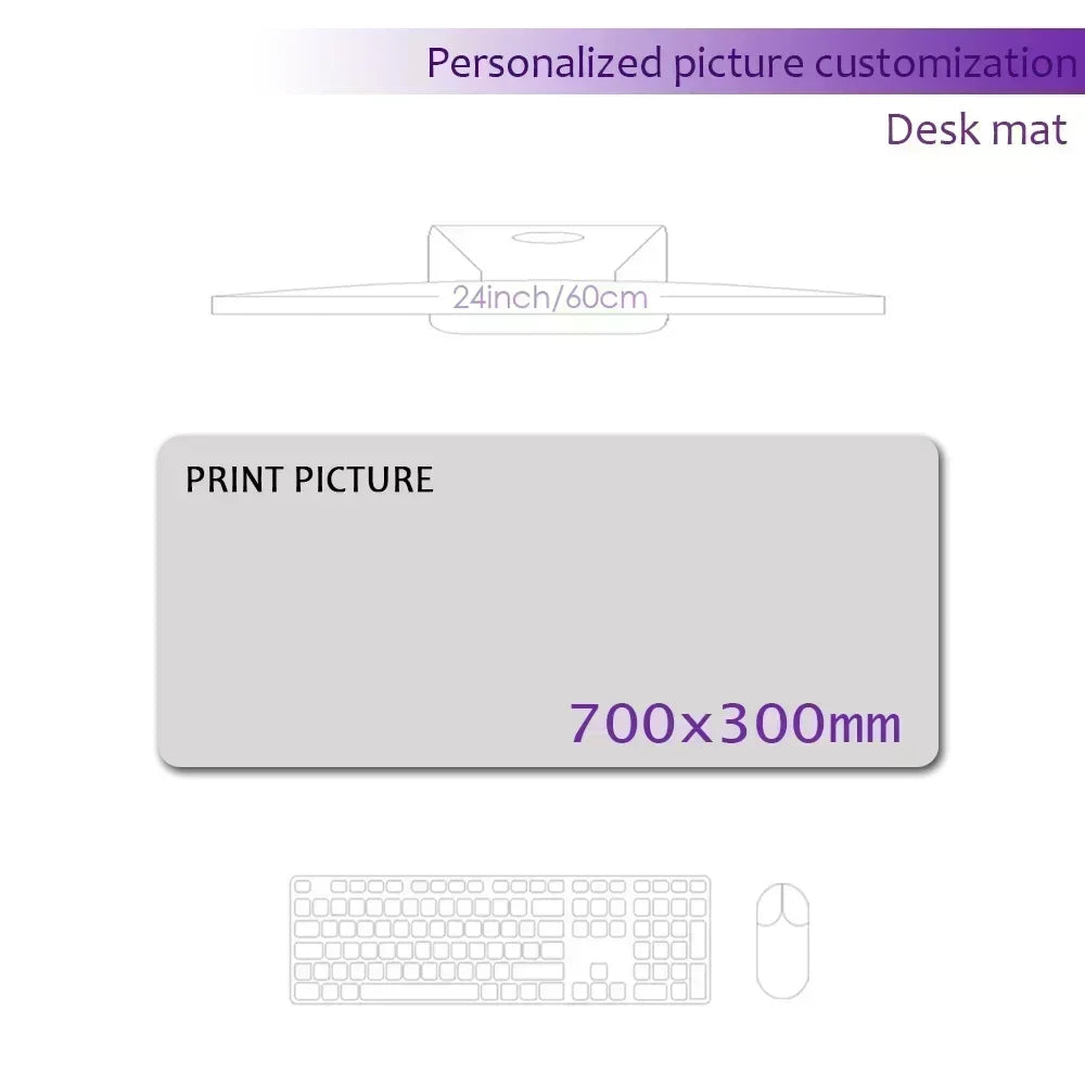 Custom Playmat 60x35cm Mousepad Custom Image Tabletop Gaming Deskmat Playmat Custom Game Mat Printing HD,Rubber Mouse Pad Xxl