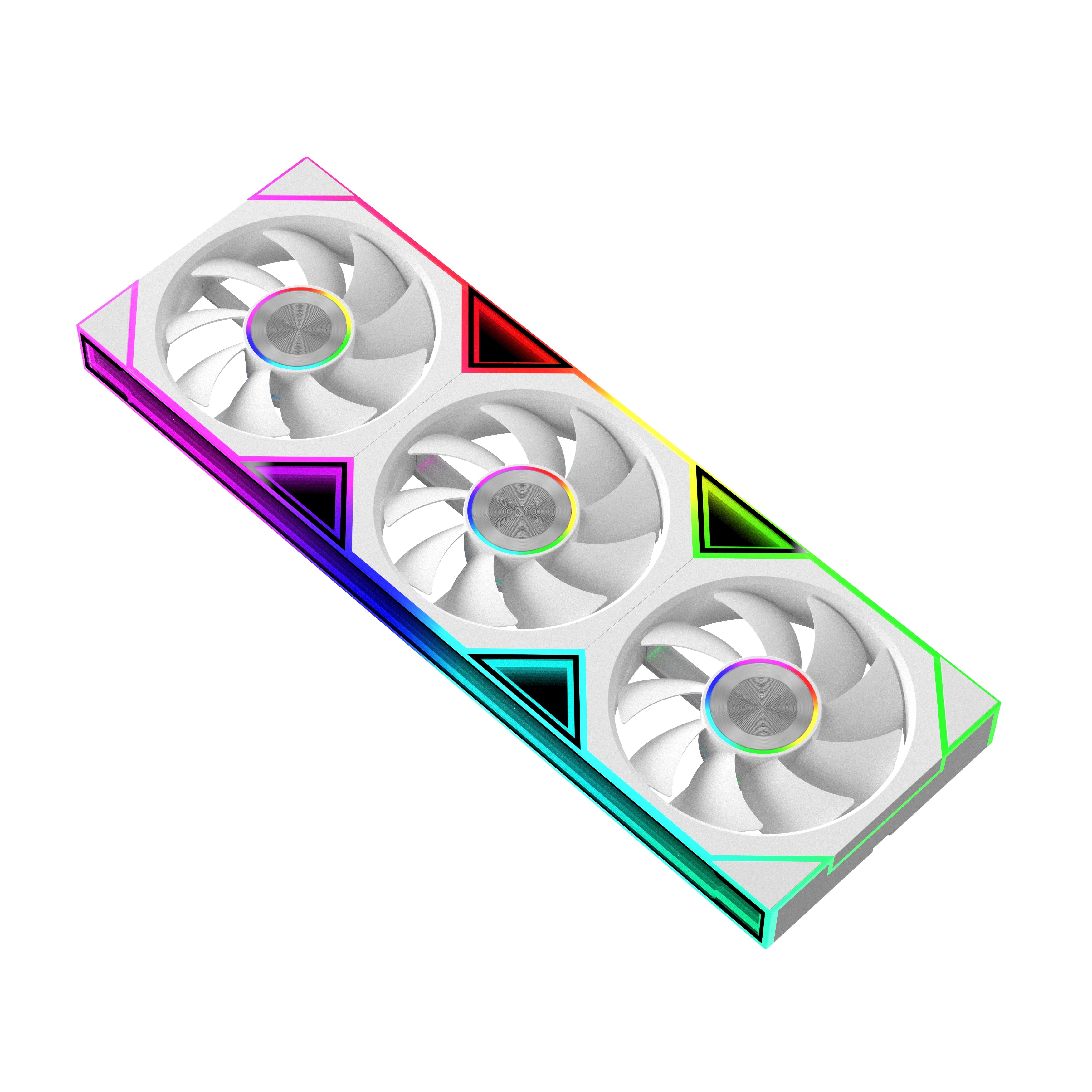 ICE Whale WZ-120/240/360 PC Case Fan ARGB Motherboard Sync Combination Structure Cold Exhaust Cooling Fan Ventilador