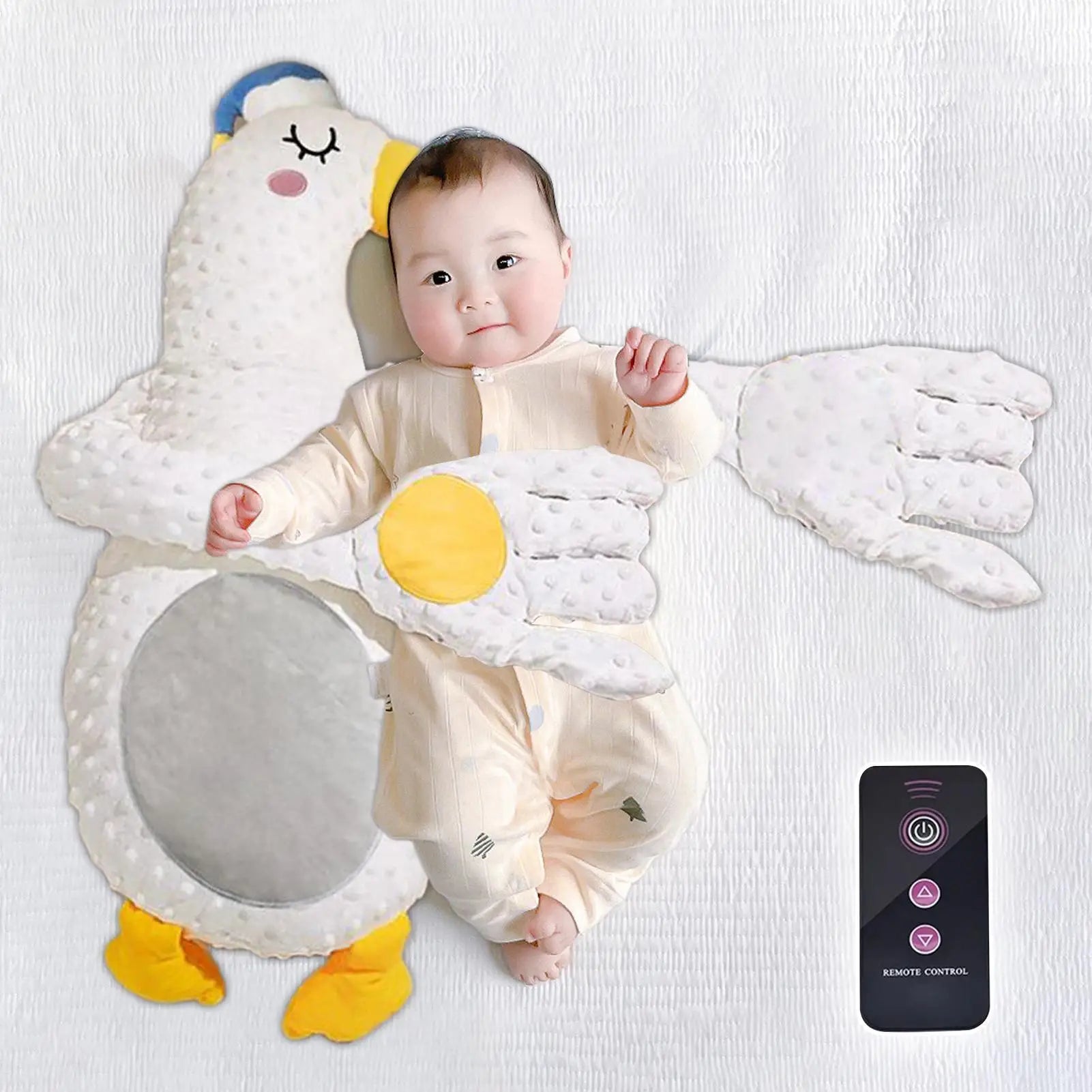 Patting Hand for Baby Sleep Patting Sleeping Pillow Baby Back Patter for Sleep Remote Control Animal Shape Nursery Decor Startle