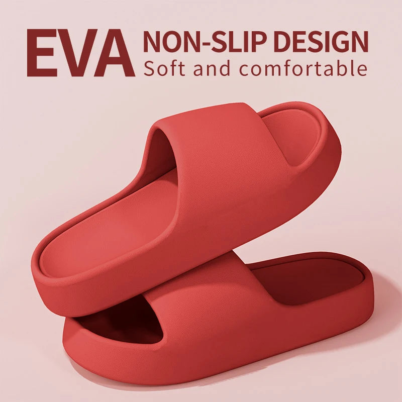 Men's Slippers for Summer Outdoor Wear, Indoor Thick-Soled Bathroom Shower, Anti Slip and Cool Slippers for Men