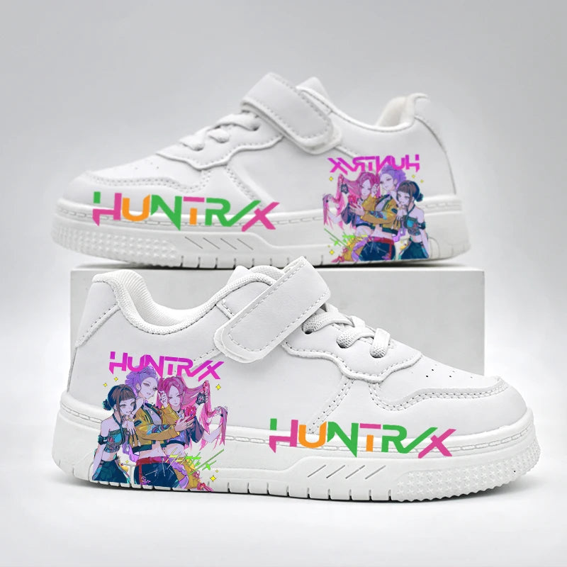 Children's Student Fashion Casual Shoes Kids New Design KPOP White Sport Shoes Boys Girls Anti-slip Outdoor Breathable Sneakers