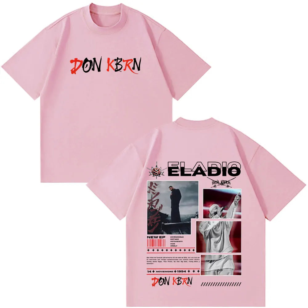 Eladio Carrion DON KBRN 2025 Album Graphic T-shirts Men Women Clothing Fashion Hip Hop Tshirt Casual Cotton Short Sleeve T-shirt