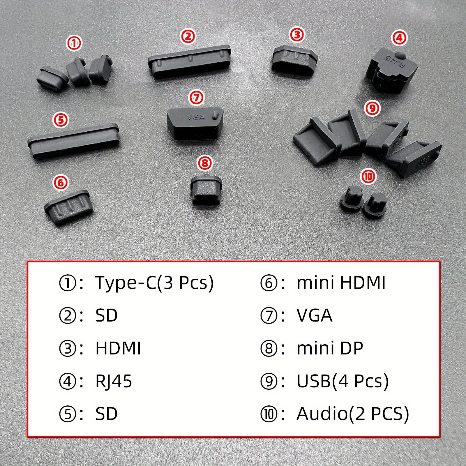 16 PCS Universal Notebook Laptop Anti Dust Plug Protective Dust Stopper Plug USB Computer Dustproof Protector For Laptop MacBook