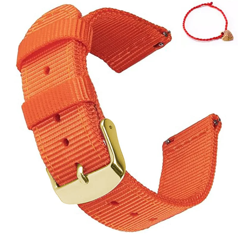 Waterproof Sailcloth Watch Band Quick Release Watch Strap 18mm 20mm  22mm Nylon Watchband