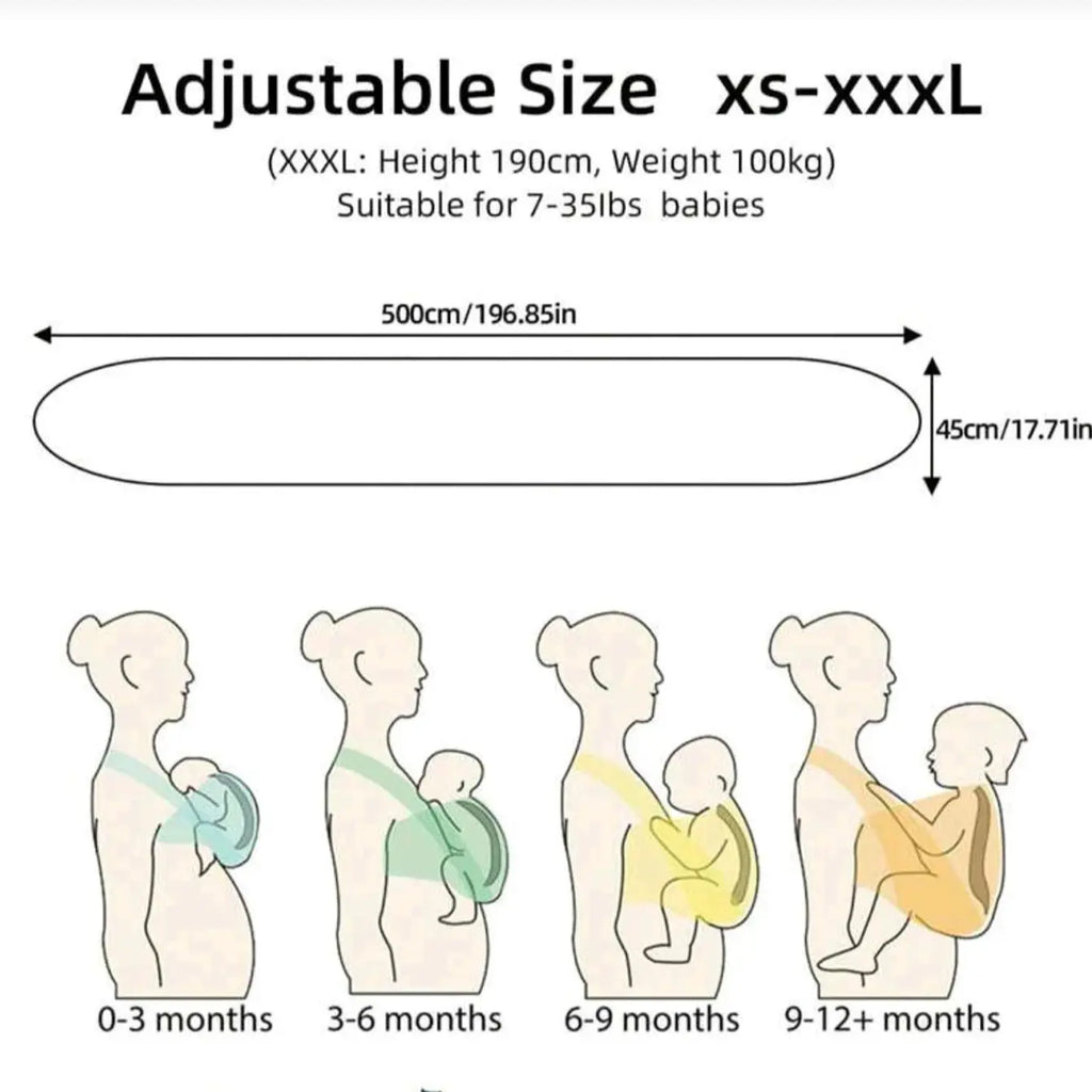 Baby Carrier Front-Carrying Multi-Functional Sleeping, Breastfeeding, Outing Device to Free Hands Knitted Fabric
