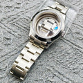 36/39/41mm NH35 36 38 Movement 904L Stainless Steel Constant Motion Case Watch Assembly Replacement Parts Oyster Strap