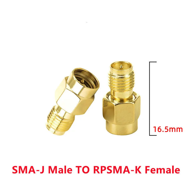 2PCS SMA to SMA Adapter SMA Male Female to Male Female RP SMA Straight 3 Way Right Angle 90 135 Degree RF Connector for Antenna
