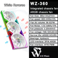 ICE Whale WZ-120/240/360 PC Case Fan ARGB Motherboard Sync Combination Structure Cold Exhaust Cooling Fan Ventilador
