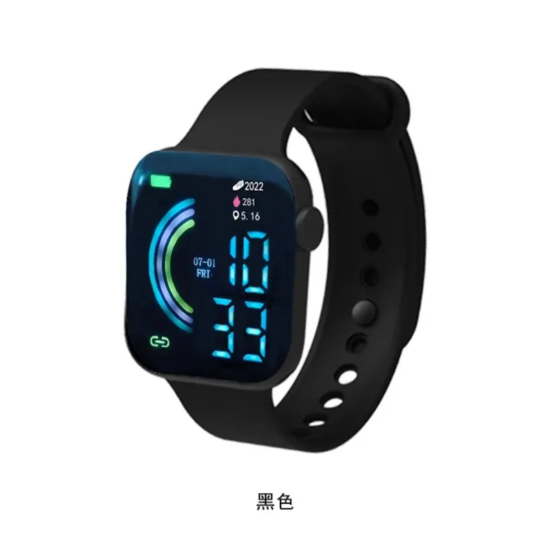 Child Watch Ultra Light LED Digital Watch for Kids Boy Girl Sports Silicone Wristband Electronic Clock Relogio Infantil