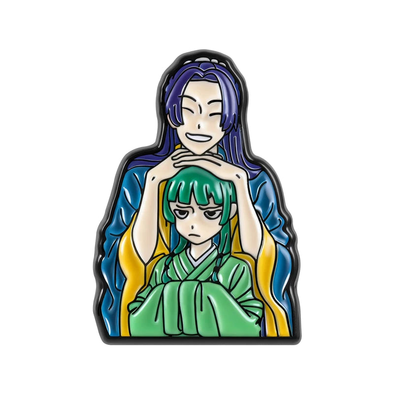 Maomao Light Novel Brooch Enamel Pins  Cute Japanese Anime Cartoon Character Brooches Lapel Badge Jewelry Gift for Fans Friends