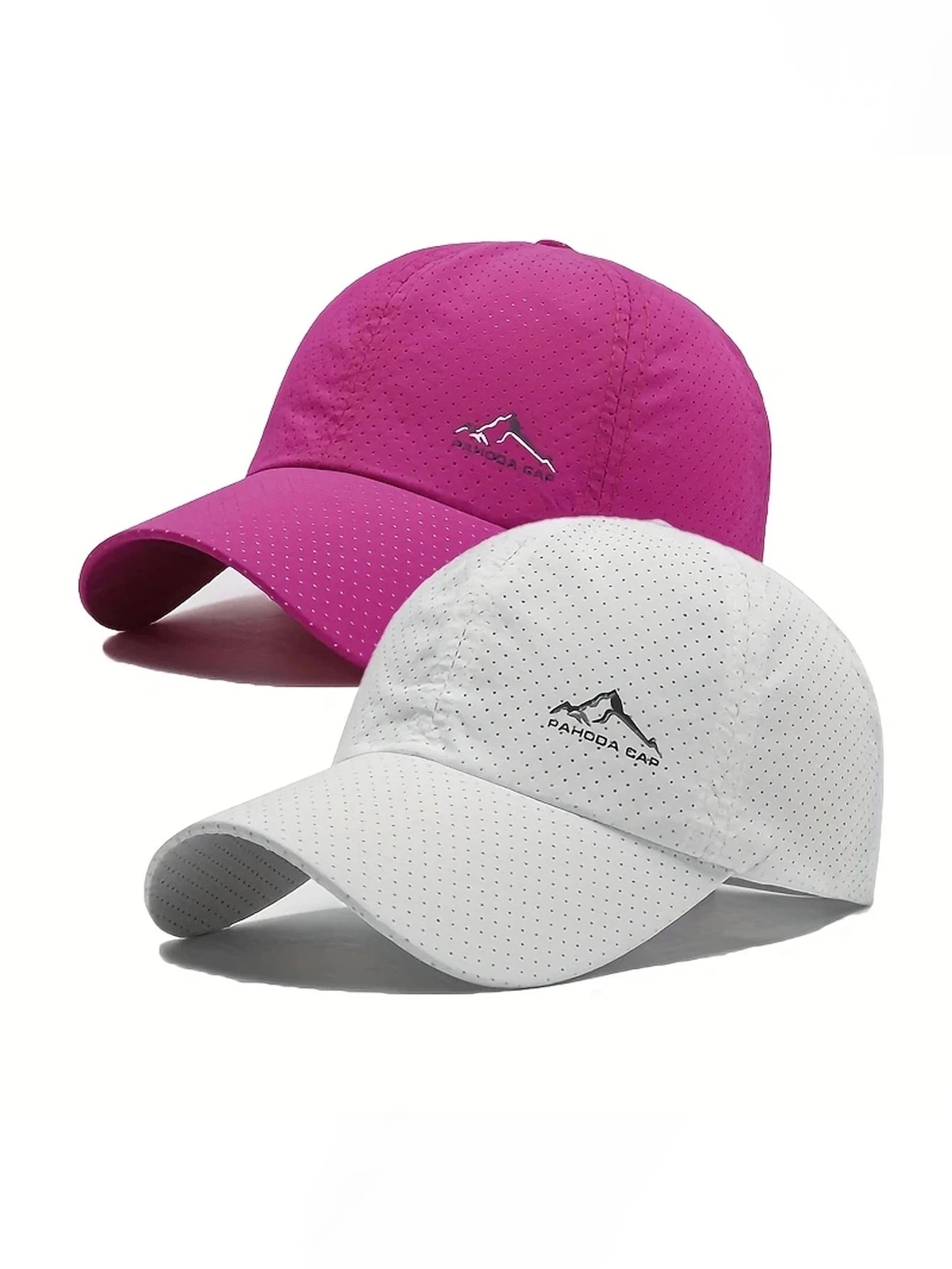 2pcs Sports Baseball Cap, Snow Mountain Print, Quick-drying, Spring Summer Leisure, D Suitable for Both Men and Women