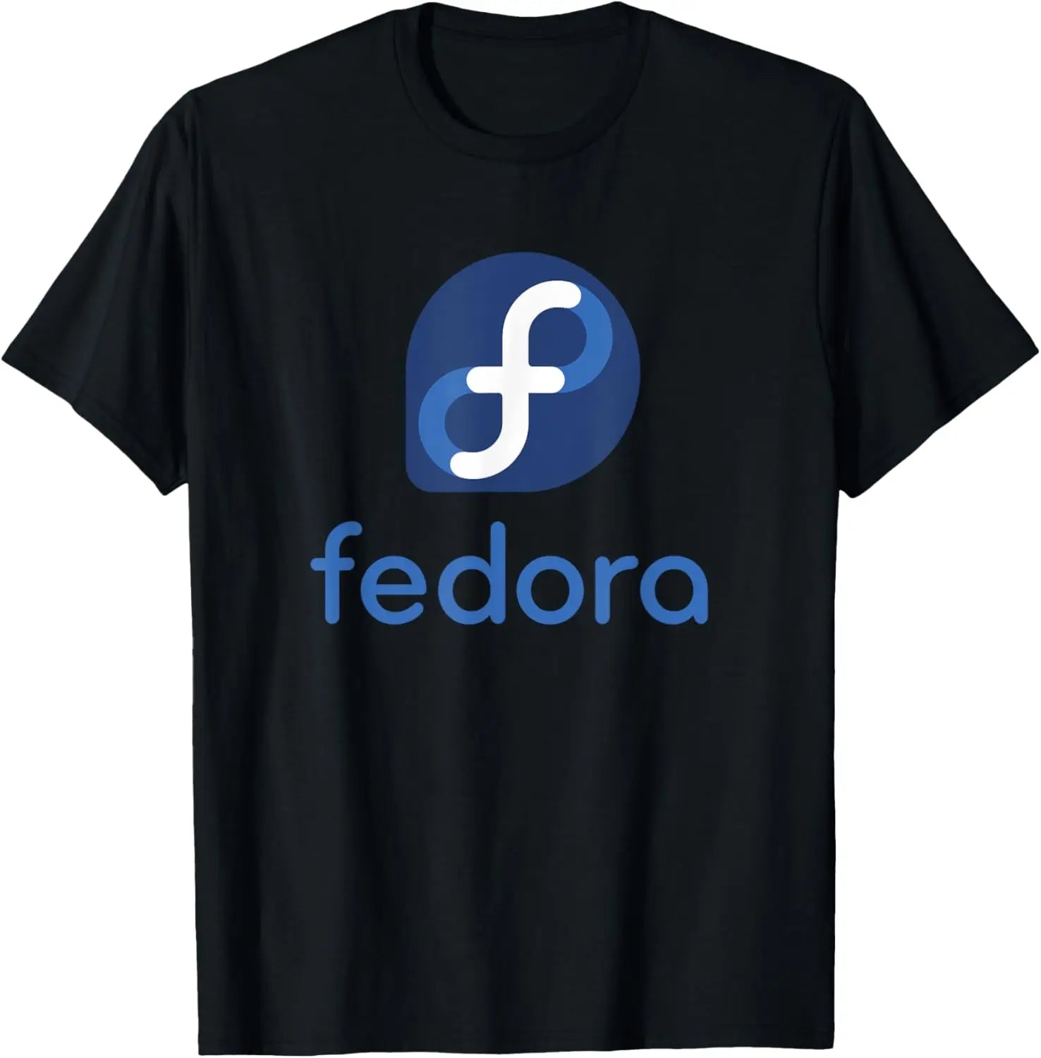 Linux Fedora T-Shirt White Tagline & Logo Open Source Os Tee T-Shirt Unisex Summer Streetwear Tops Mens Clothing Ropa Hombre