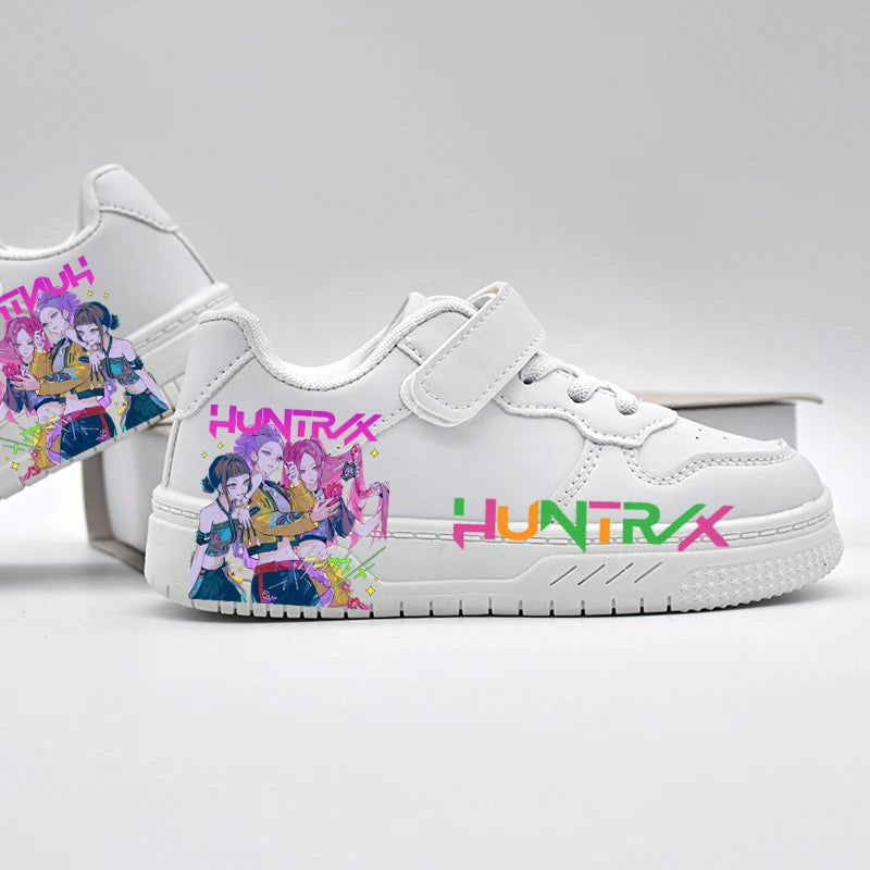 Children's Student Fashion Casual Shoes Kids New Design KPOP White Sport Shoes Boys Girls Anti-slip Outdoor Breathable Sneakers