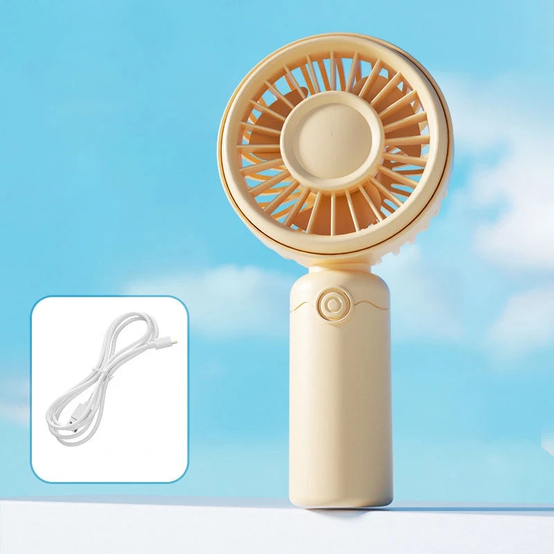 New Mini Fan Portable Mini USB Rechargeable Quiet Fans Table Makeup Eyelash Cooler Kids Outdoor Office Travel Air Cooler Fan