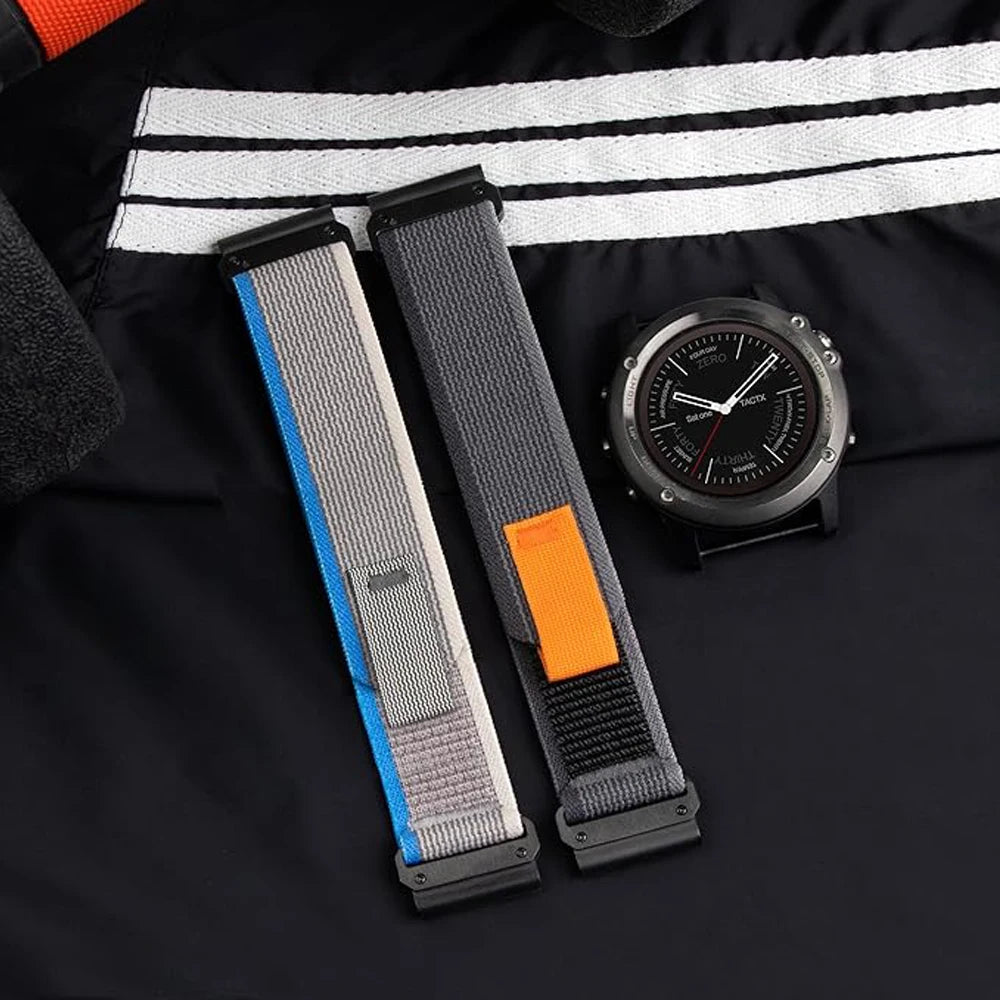 26mm 22mm Nylon QuickFit Strap For Garmin Fenix 8 8Pro E 7 7X 6 6X 5X/Forerunner 970 965/Enduro 3/Instinct 3 2X Sport Watch Band