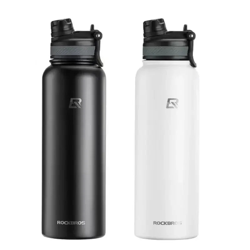 ROCKBROS Thermal Water Bottle Sports Water Bottle Non Slip Stainless Steel Cold And Hot Thermo Cup Cycling Hiking Equip