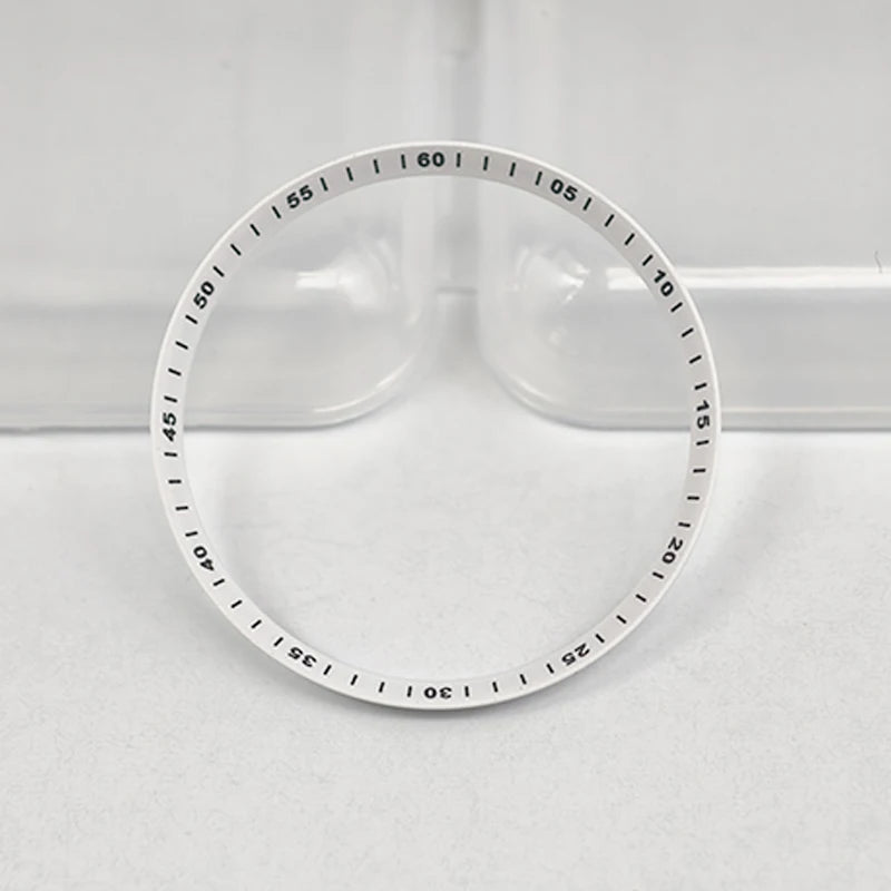 30.5mm Watch Chapter Rings Fit SKX007 SKX009 SRPD Watch Case Plastic Inner Ring NH35 NH36 Movement Men's Watch Parts Replace