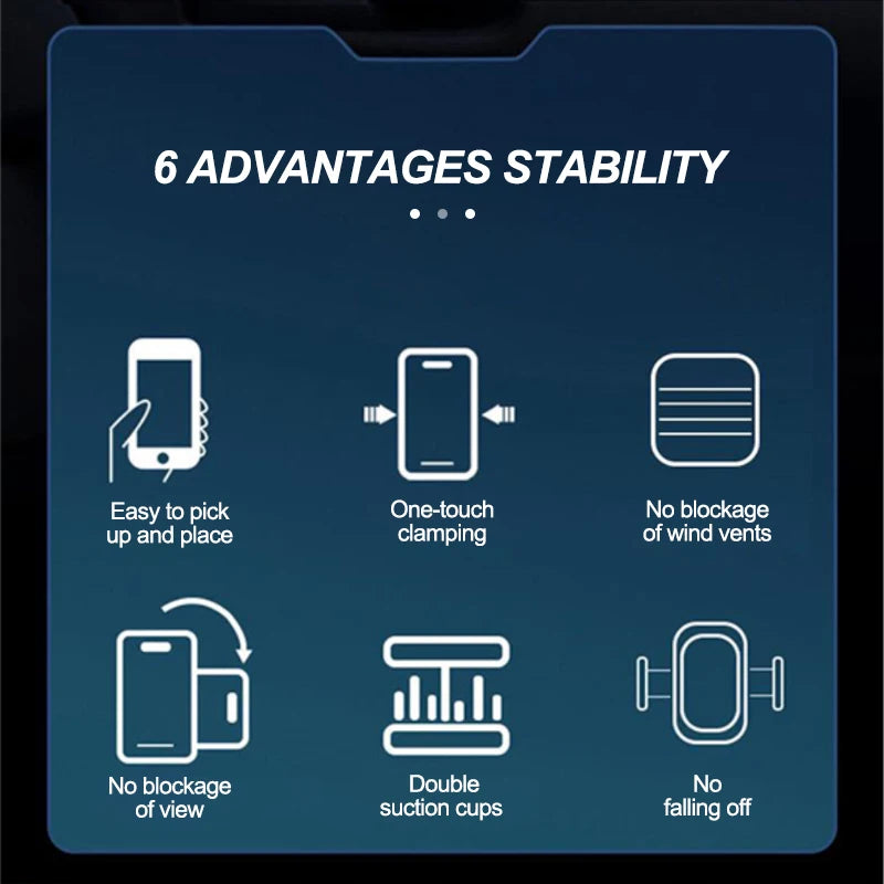 SEAMETAL Gravity Car Phone Holder Car Air Vent Phone Mount Universal Shockproof GPS Clip Smartphone Stand for Car Accessories