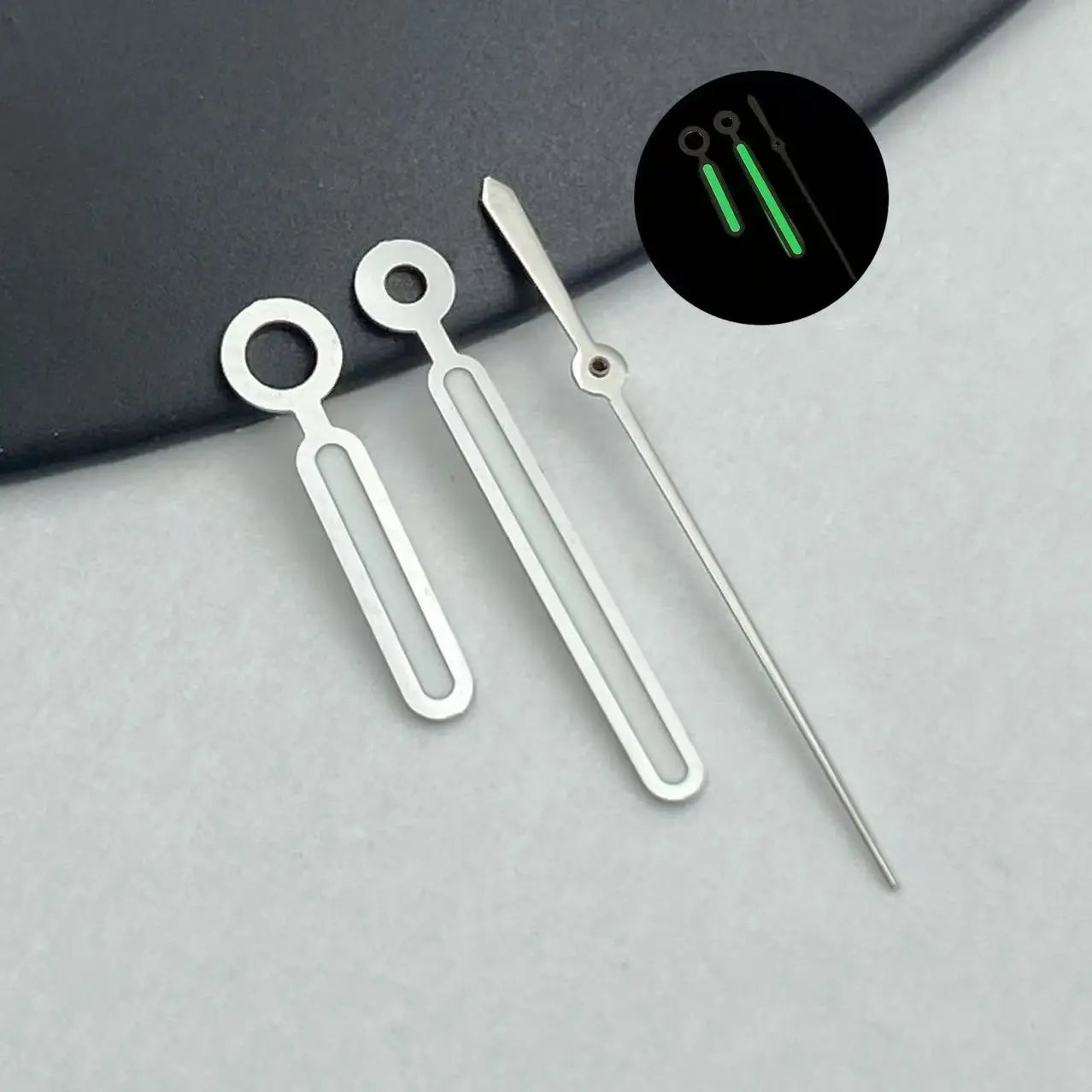 N30.5MM Dial Nautilus No Logo Watch Dial Green Luminous With Hands Suitable for NH38 Movement Modification Repair Accessories