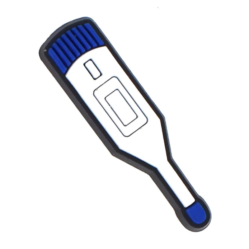 1PCS Cartton Medical Treatment Series Garden Shoe Accessories Doctor Gifts Needle Stethoscope Shoe Charms Nurse Slippers Decor