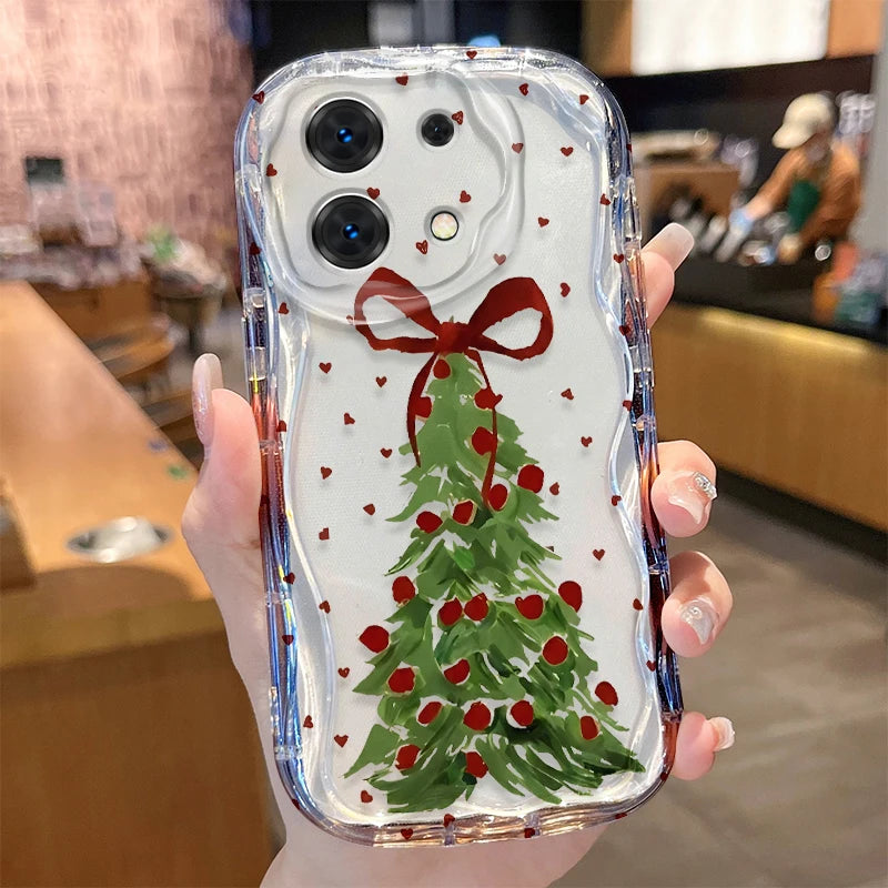 Christmas Tree Snowflake Case for Xiaomi Redmi Note 14 13 12 11 10 Pro Plus 5G 9 14C 13C 4G 12C 10C 10S A2 A1 Silicone Cover