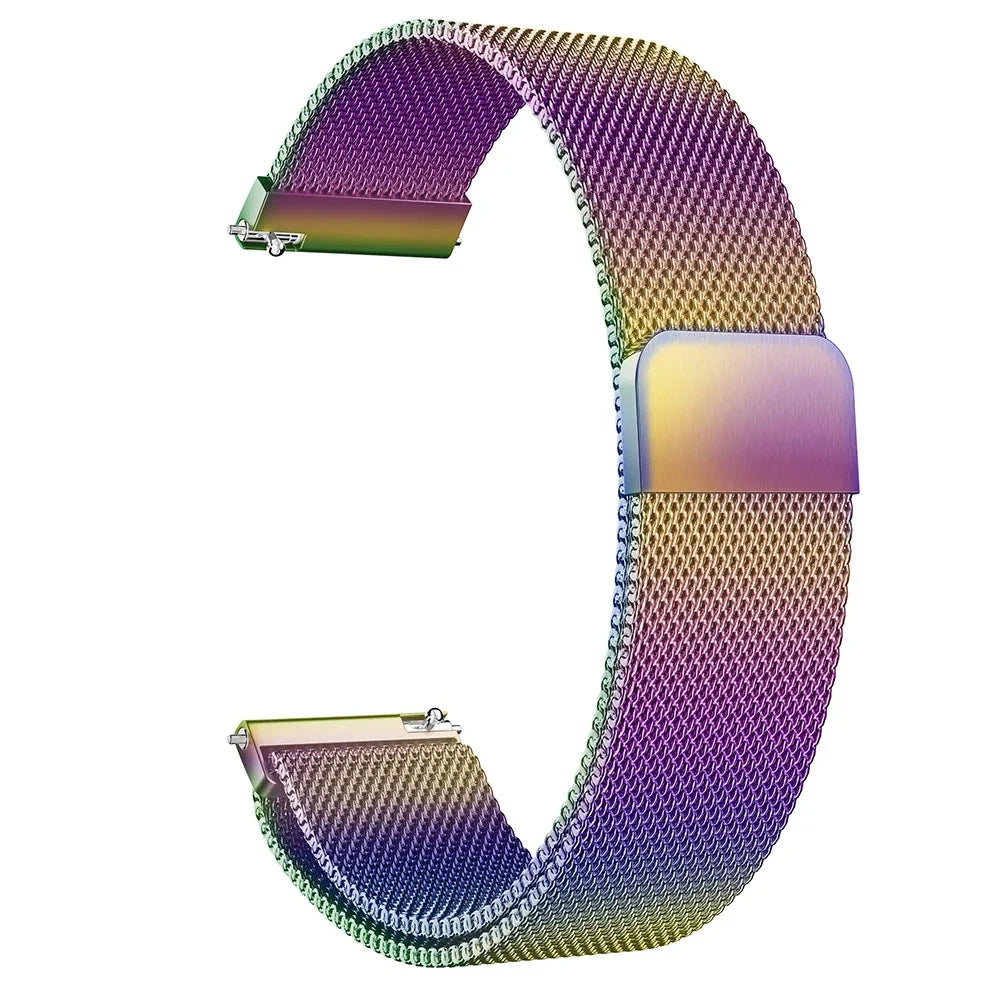 20mm/22mm Milanese band For Amazfit GTS/2/2e/3/4/GTS2 Mini/GTR 42mm/47mm/GTR2/3/4/Pro stratos Metal Bracelet Amazfit bip strap