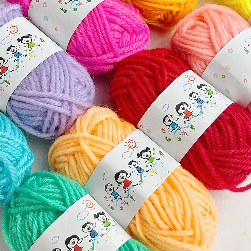 12Pcs Soft Warm DIY Cotton Wool Threads Soft Yarn Fine Quality Hand-Knitting Thread For Handmade Knitting Crochet Yarn