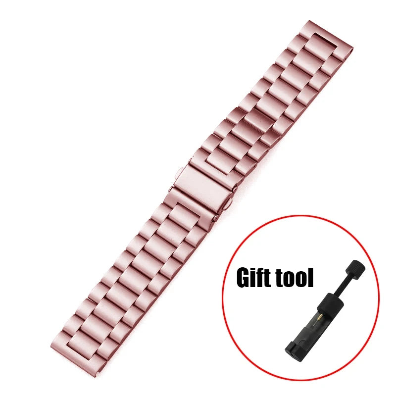20mm/22mm Milanese band For Amazfit GTS/2/2e/3/4/GTS2 Mini/GTR 42mm/47mm/GTR2/3/4/Pro stratos Metal Bracelet Amazfit bip strap