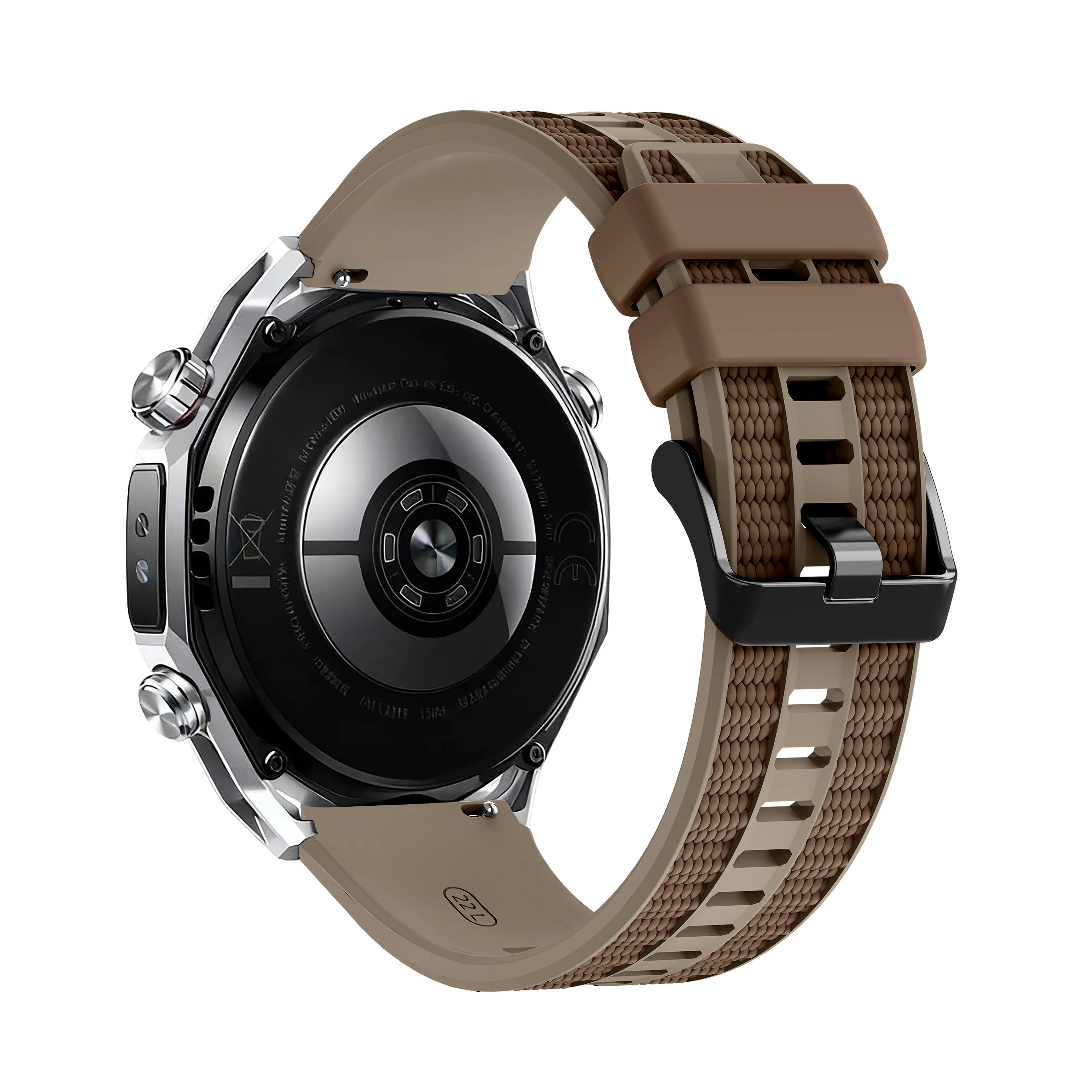 Two-Tone Silicone Strap 22mm For Huawei Watch Ultimate 2 / GT 6 5 Pro 46mm / GT4 GT3 GT2 / Watch 5 4 3 Band Watchband Bracelet