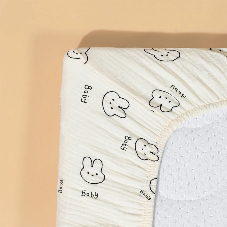 1 Pcs Baby Crib Sheets for Boys Girls Fitted Crib Sheet  for Standard Crib and Toddler Mattress Super Soft Microfiber Baby Sheet