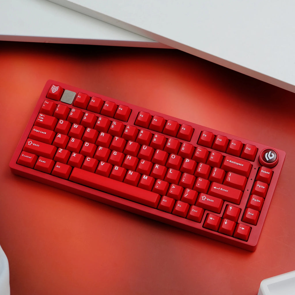 114 Aifei Keycaps Ruby Red ABS Double Shot Cherry Height for Mechanical Keyboard Translucent 6.25u 7u Anne Pro 2 GK61 Game PC
