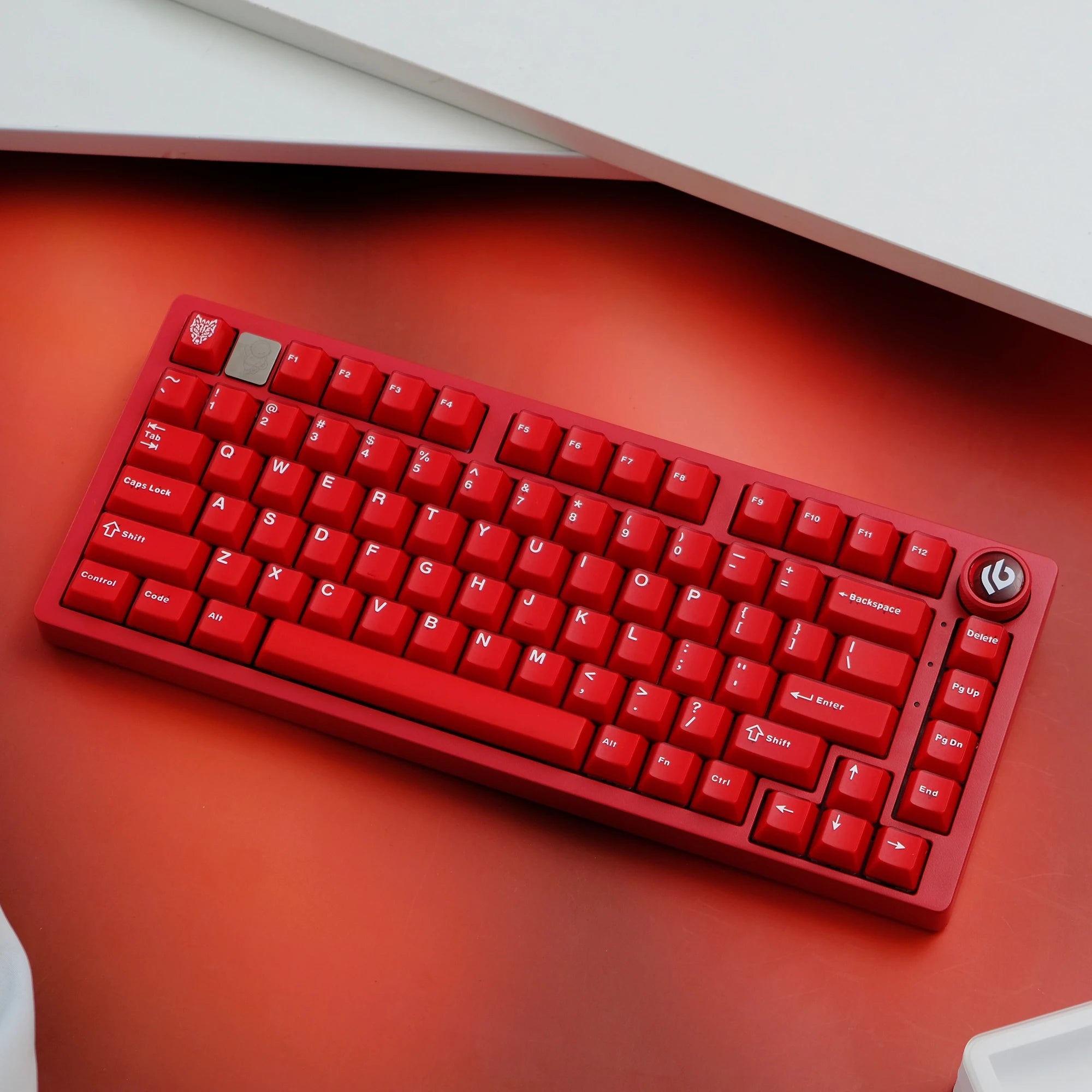 114 Aifei Keycaps Ruby Red ABS Double Shot Cherry Height for Mechanical Keyboard Translucent 6.25u 7u Anne Pro 2 GK61 Game PC