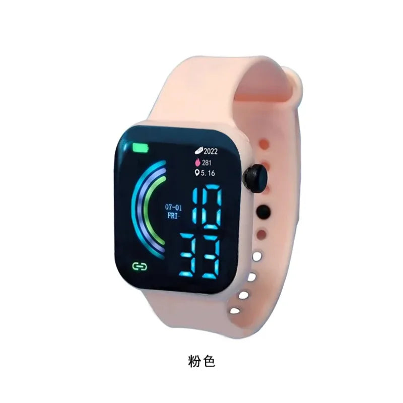 Child Watch Ultra Light LED Digital Watch for Kids Boy Girl Sports Silicone Wristband Electronic Clock Relogio Infantil