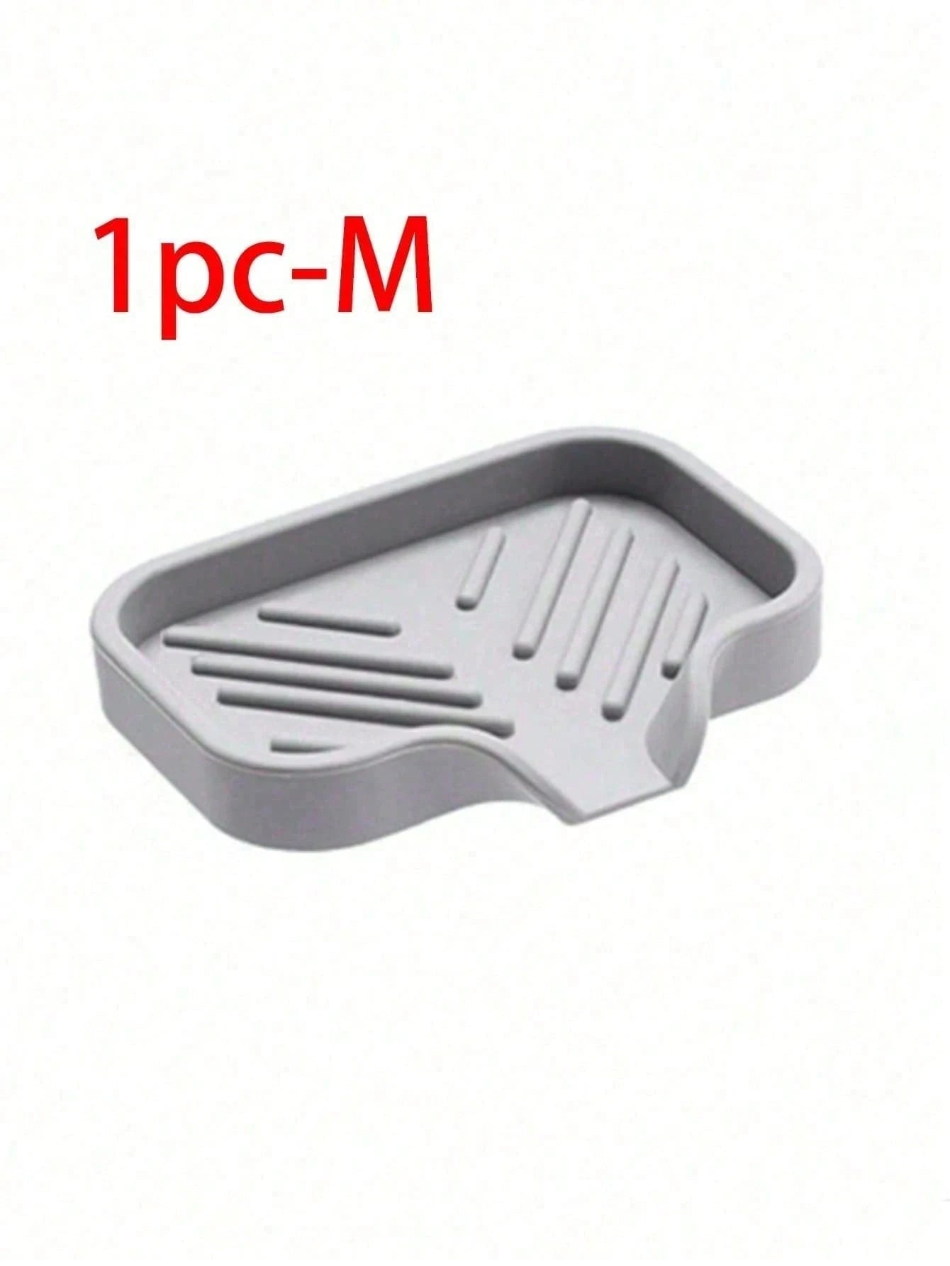 1/2Pcs Silicone Sink Storage Tray, Drain Design Sponge Soap Holder
