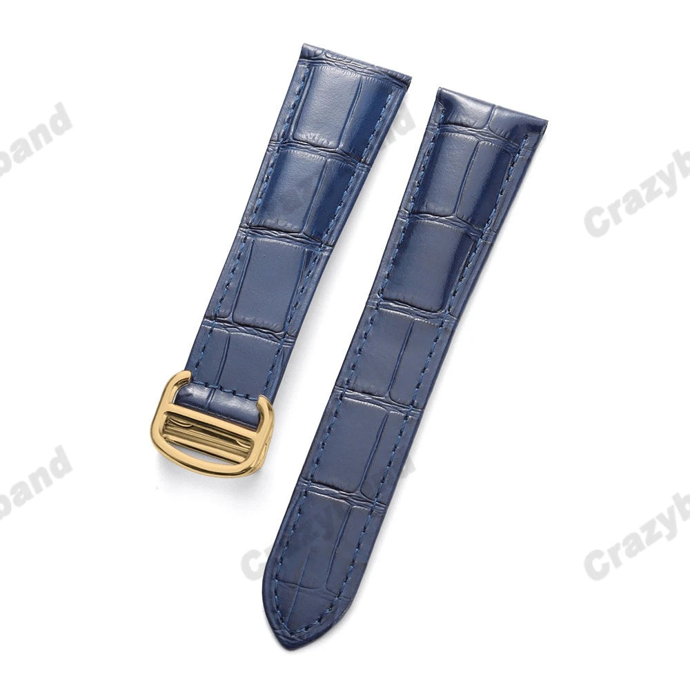 Genuine Leather Watch Strap for Cartier Tank London Solo Business Men‘s Soft Bracelet High Quality New Wrist Band 18mm 20mm 22mm