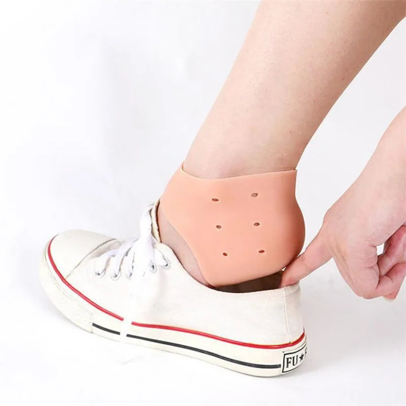 1Pai Heel Cushion Gel Heel Protector for Plantar Fasciitis Achilles Tendonitis Bone Spur Aching Feet Relieve Pain Pedicure Tools